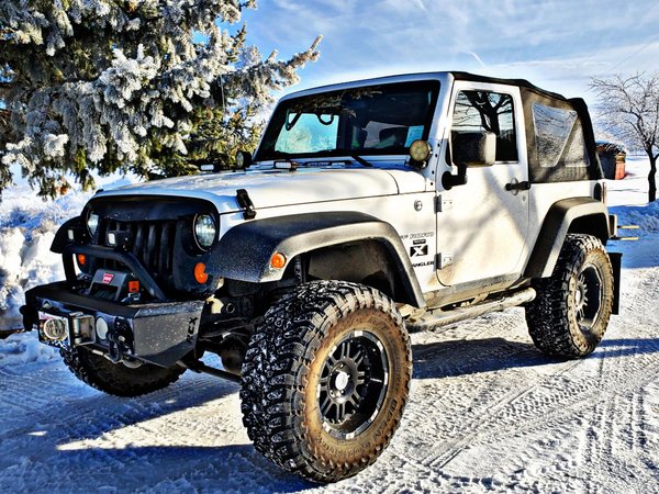 3 Inch Rear Coil Spring Spacers with Shock Extenders and Brake Line Brackets 07-18 Wrangler JK