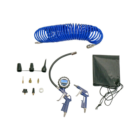 Digital Gauge w/ Inflator, Quick Connect Air Chuck and 12 pc Accessory Kit