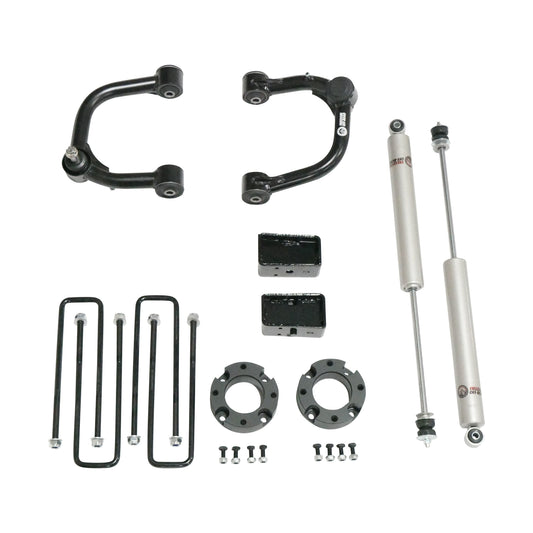 3 Inch Lift Kit Front Spacers w/ Rear Blocks, Shocks, and Control Arms 04-20 Ford F-150/06-08 Lincoln Mark LT