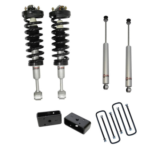 Front 2 Inch Lift Struts w/ Rear 2 Inch Blocks and Shocks 2004-2008 Ford F-150