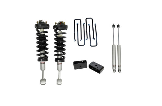3 Inch Front Lift Strut 2 Inch Rear Blocks w/U-Bolts and Shocks 04-08 F-150 06-08 Mark LT