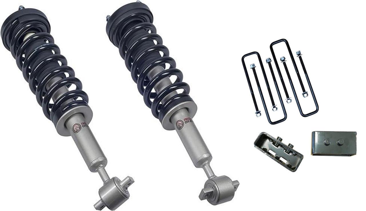Front 3 Inch Lift Struts w/ Rear 2 Inch Blocks (RWD Only) 2014-2020 Ford F-150