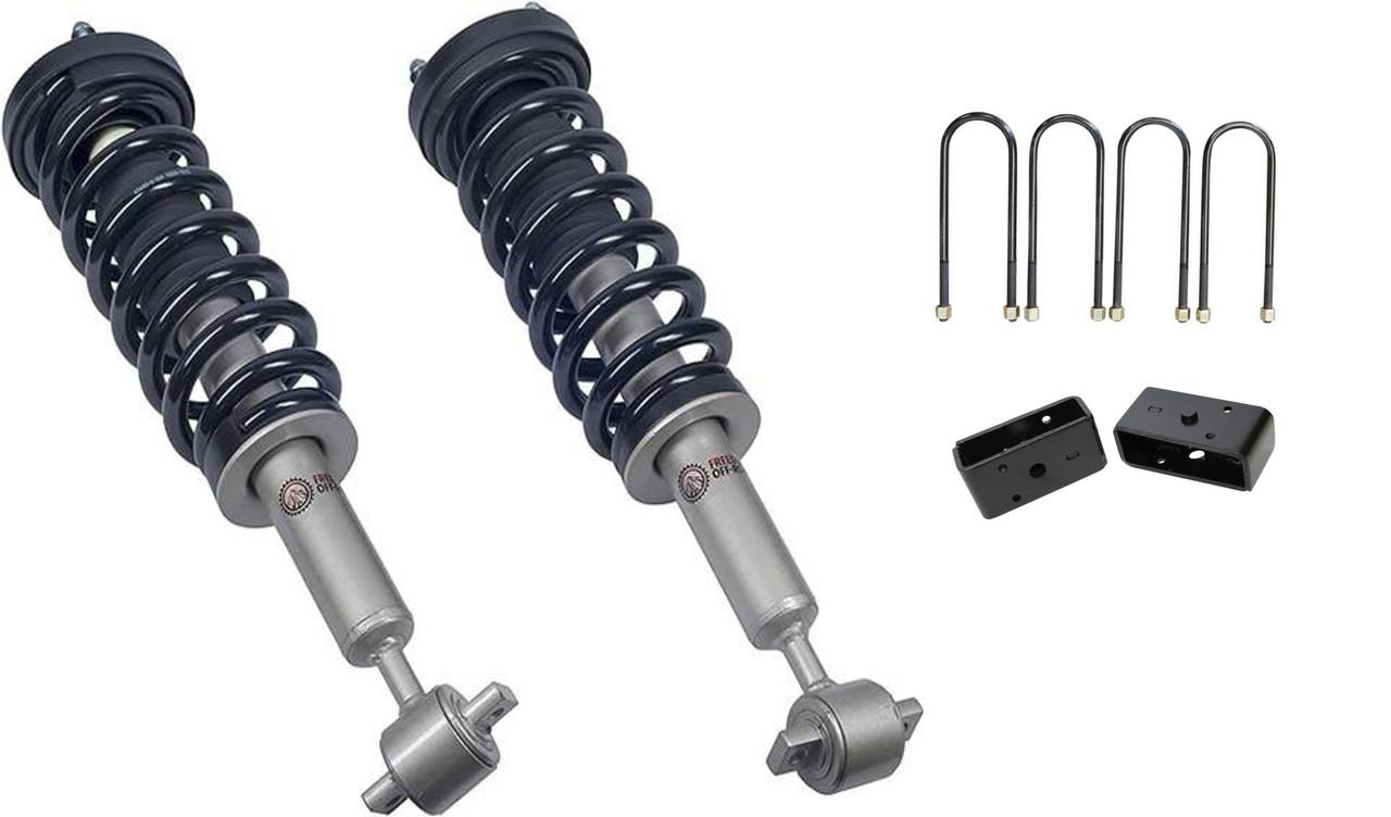 Front 3.5 Inch Lift Struts w/ Rear 3 Inch Blocks 2021-Present Ford F-150