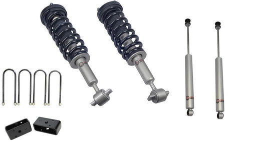 Front 3 Inch Lift Struts w/ Rear 2 Inch Blocks and Shocks (RWD Only) 2021-Present Ford F-150