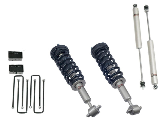 Front 3 Inch Lift Struts w/ Rear 2 Inch Blocks and Shocks (RWD Only) 2014-2020 Ford F-150