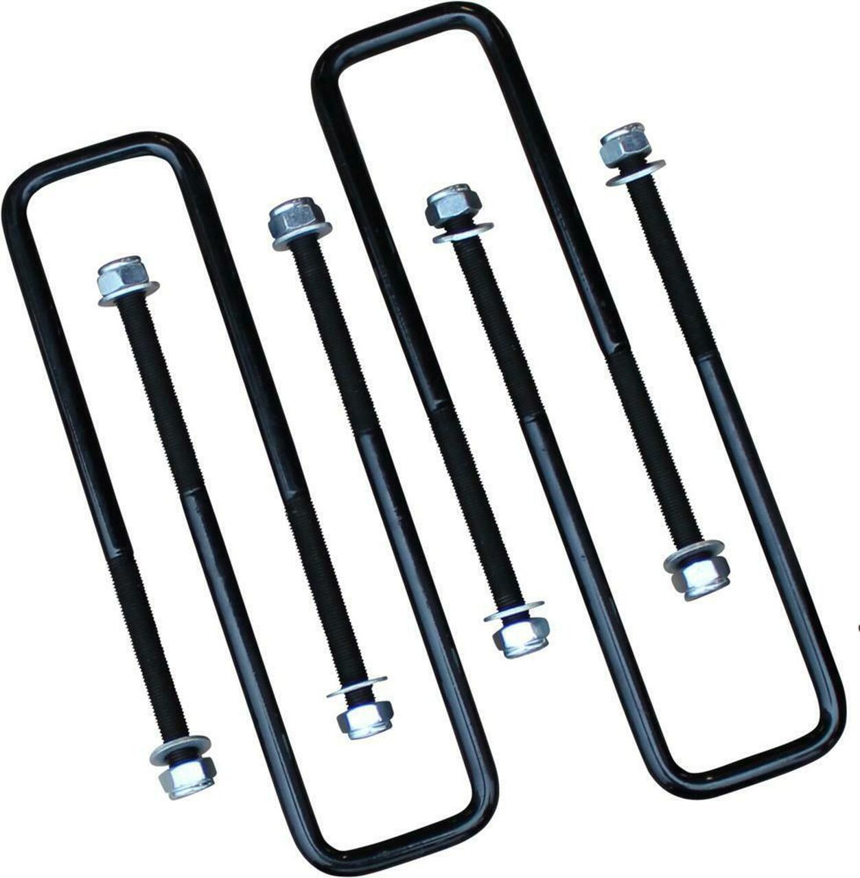 4 Pcs Square U Bolts for 2.5 Inch Wide Leaf Springs 9.75 Inch Long 88-99 chevrolet C1500/K1500, 01-19 Silverado/Sierra 1500/01-20 Silverado/Sierra 2500/92-99 K1500/K2500 Suburban 04-23 Titan 95-13 Tacoma 00-14 Tundra