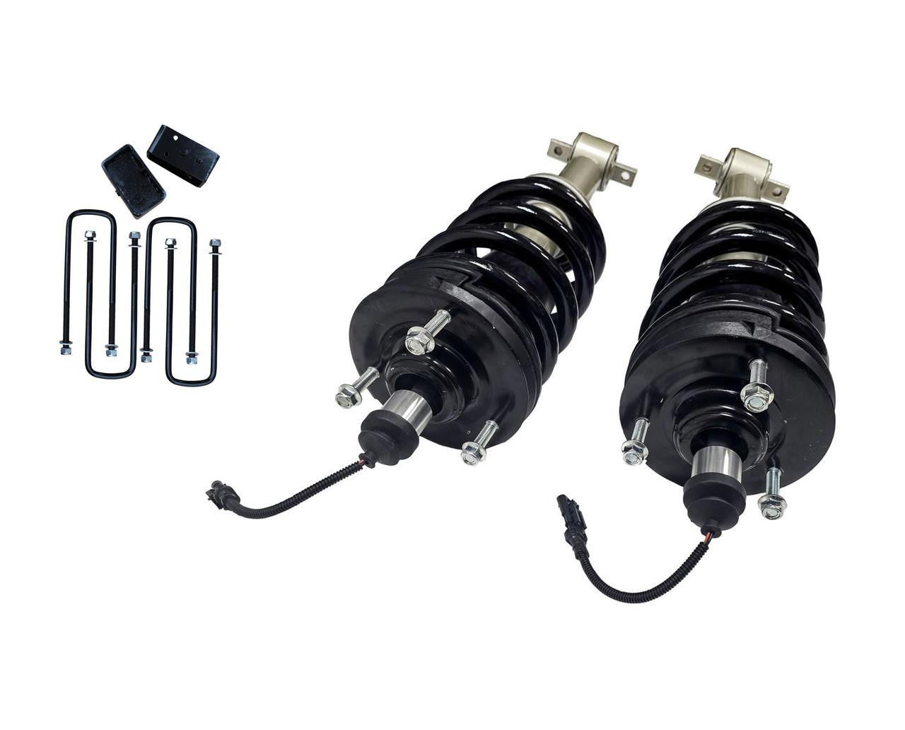 3 Inch Lift Mag Ride Delete Loaded Struts with Rear 2 Inch Blocks