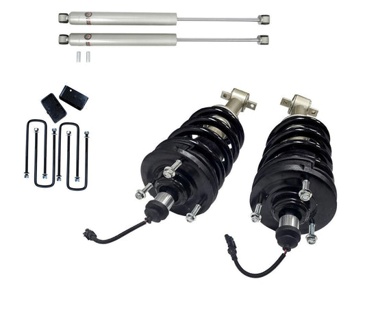 2 Inch Lift Mag Ride Delete Loaded Struts with Rear 2 Inch Blocks and Shocks