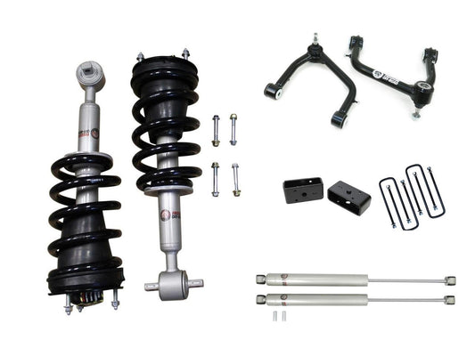 3 Inch Front Lift Struts w/ 2 Inch Rear Blocks, Shocks, and Front Upper Control Arms