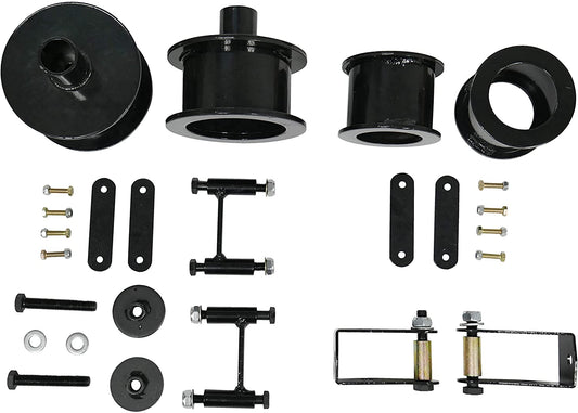 3 Inch Coil Spring Spacers Front + Rear with Shock Extenders and Brake Line Brackets 07-18 Wrangler JK