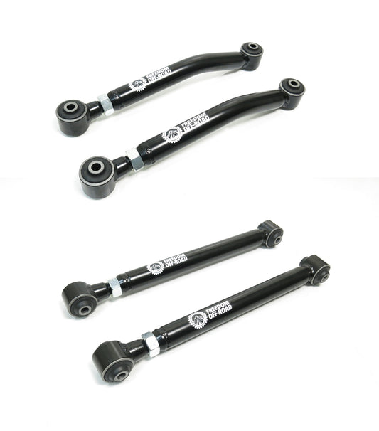 Adjustable Rear Upper + Lower Control Arms for 0-4.5 Inch Lift 07-18 Wrangler JK