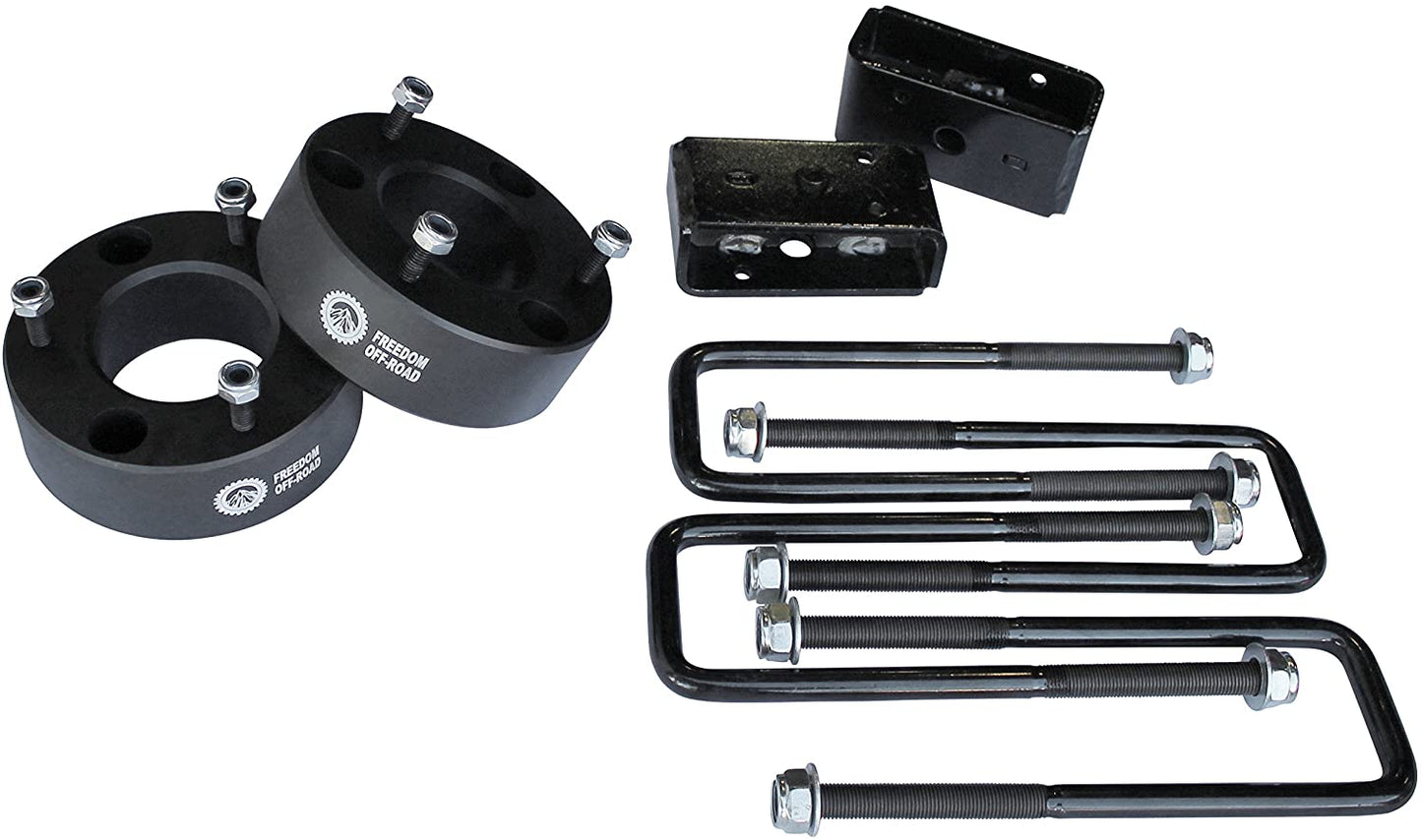 3 Inch Front Strut Spacers 2 Inch Rear Lift Blocks w/U Bolts 05-23 Titan