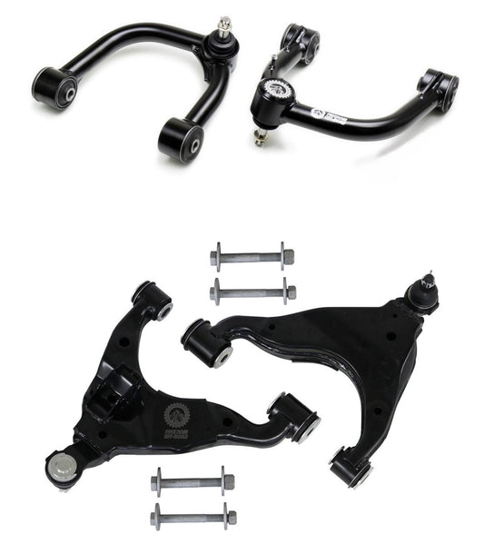 Front Upper and Lower Control Arms for 2-4 Inch Lift 03-09 4Runner 03-10 FJ Cruiser 03-09 GX470