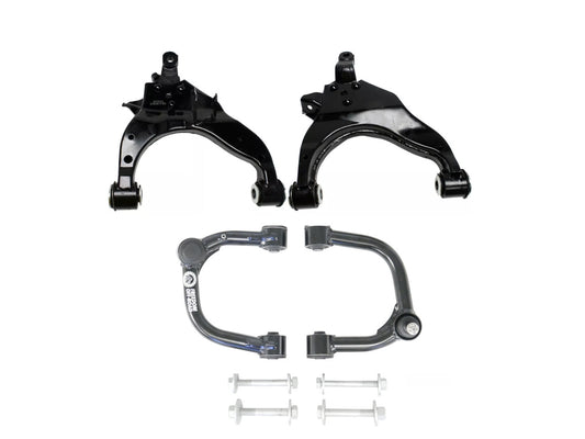 Front Upper and Lower Control Arms w/ Cam Bolts for 2-4 Inch Lift 1996-2002 Toyota 4Runner
