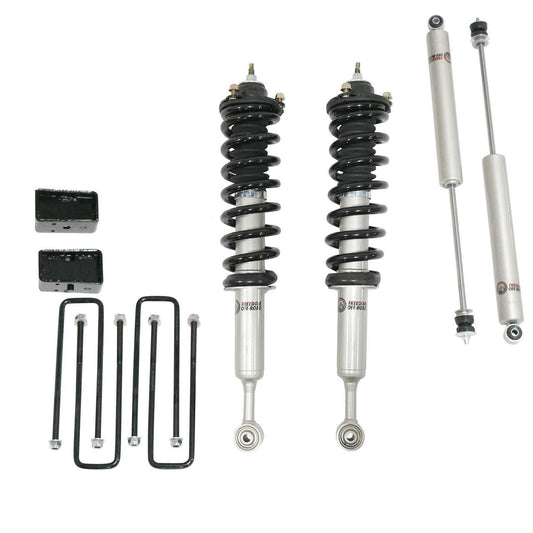 Front 3.5 Inch Lift Struts w/ Rear 3 Inch Blocks and Shocks 2005-2023 Toyota Tacoma