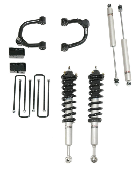 3 Inch Lift Kit Front Struts w/ Rear Blocks, Shocks, and Control Arms for 07-21 Tundra