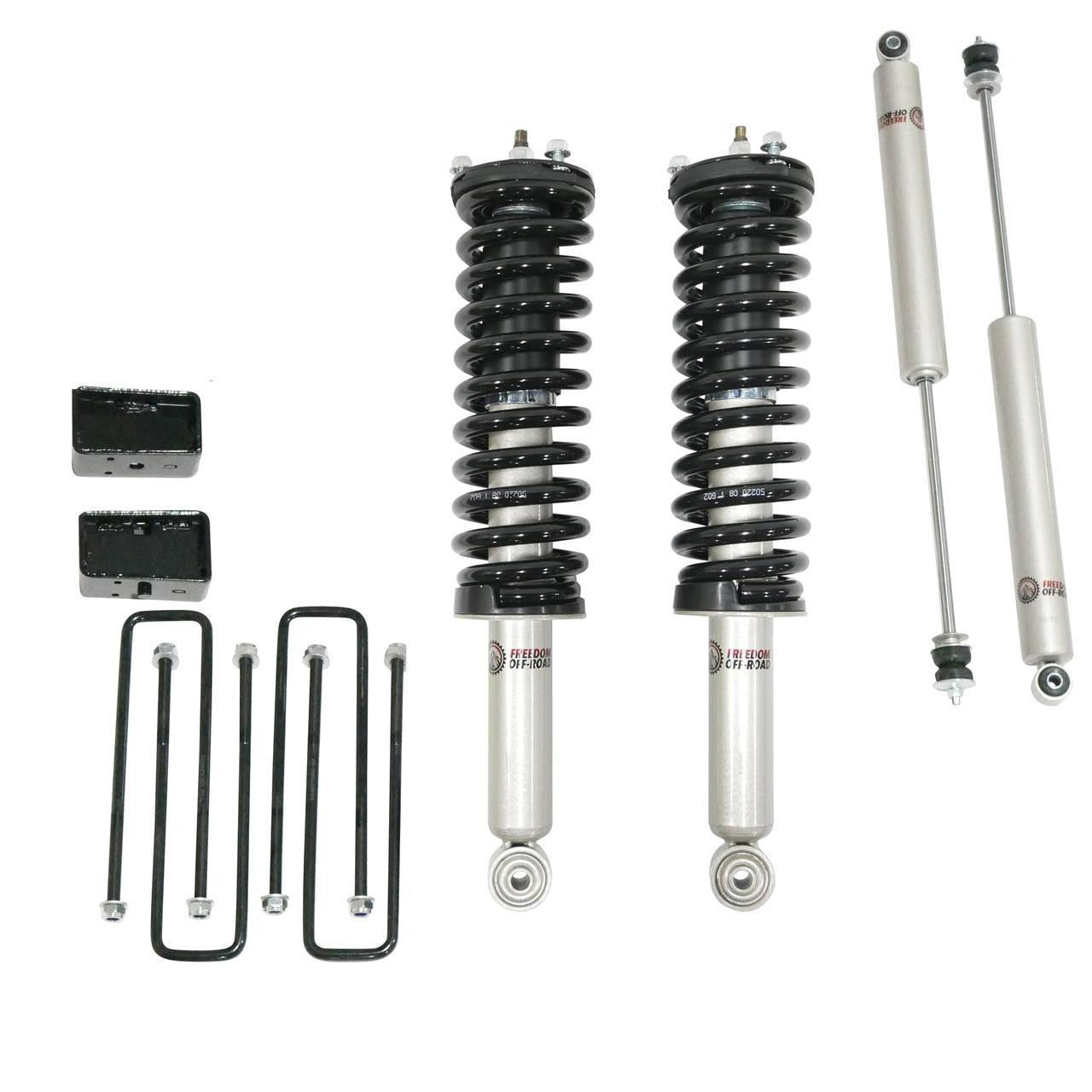 Front 3.5 Inch Lift Struts w/ Rear 3 Inch Blocks and Shocks 2000-2006 Toyota Tundra