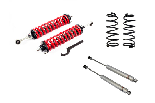 1-4 Inch Adjustable Coilovers 3 Inch Rear Lift Springs and Rear Shocks 96-02 4Runner