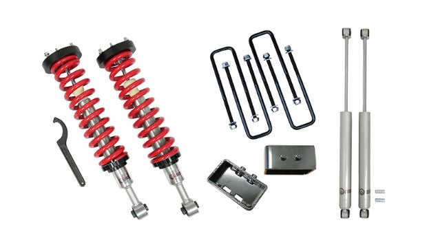 1-4 Inch Lift Coilovers 3 Inch / Rear Blocks w/ U Bolts and Shocks 96-04 Toyota Tacoma